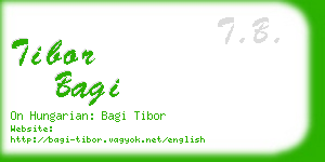 tibor bagi business card